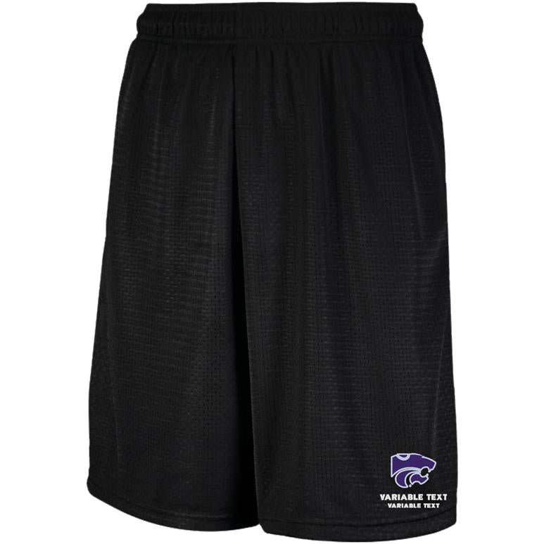 Russell Mesh Shorts with Pockets - Black
