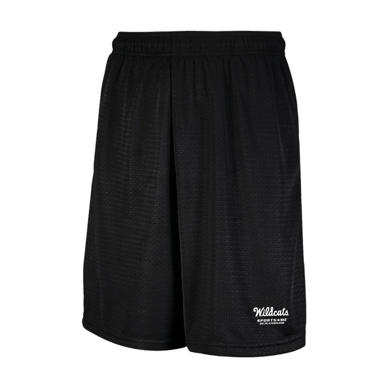 Russell Mesh Shorts with Pockets - Black